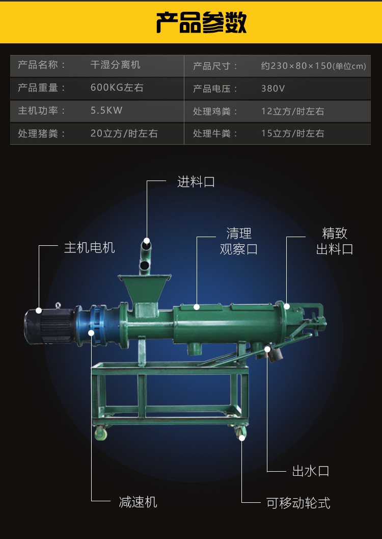 豬糞干濕分離機(圖4)